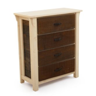 Rustic Antiqued Chest of Drawers - 4 Drawers