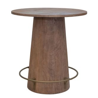 Sahara Round Weathered Wood Bistro Table