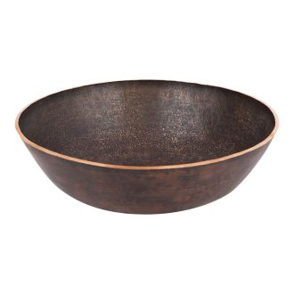 14" Small Round Vessel Terra Firma Copper Sink