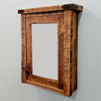 Timber Haven Double Door Medicine Cabinet--36 inch, Antique Barnwood finish