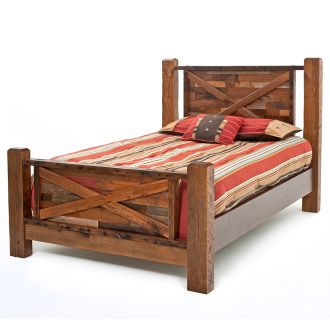 Barn Wood Bed in Vintage Colors