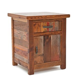 Barnwood End Table in Vintage Colors