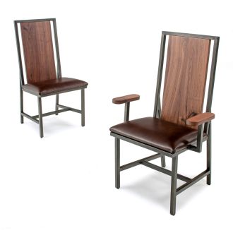 Woodland Industrial Style Dining Chair