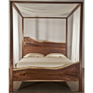 link to the live edge canopy bed