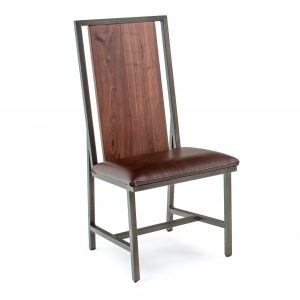 link to the Rustic Industrial Dining Chair w/ no arms 