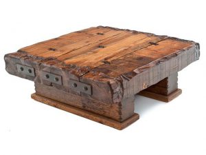 link to the wood beam coffee table 