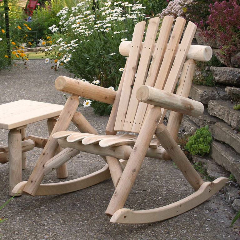 Image of Contoured Comfort Log Rocking Chair