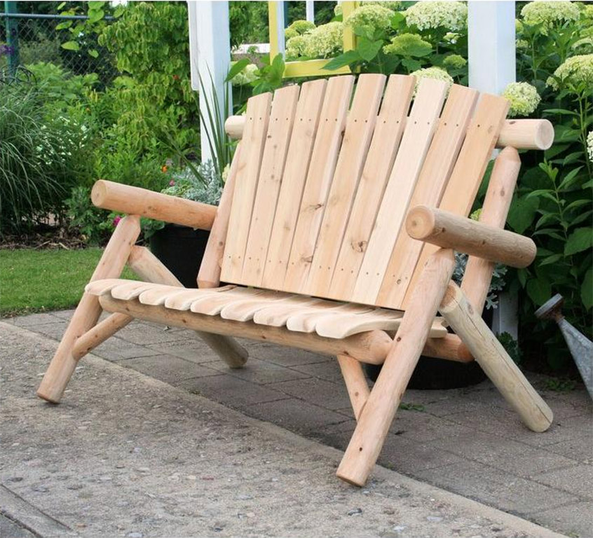 Image of Contoured Comfort 4 ft Log Love Seat